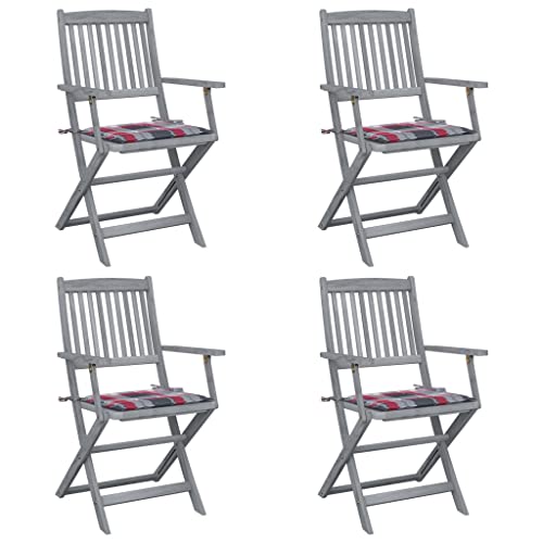 WDGJJFECNMUEHI gartenstuhl hochlehner stapelbar klappbarer stuhlKlappbare Gartenstühle 4 STK. mit Kissen Massivholz AkazieGeeignet für Gärten, Terrassen und Balkone WDGJJFECNMUEHI gartenstuhl hochlehner stapelbar klappbarer stuhlKlappbare Gartenstühle 4 STK. mit Kissen Massivholz AkazieGeeignet für Gärten, Terrassen und Balkone von WDGJJFECNMUEHI