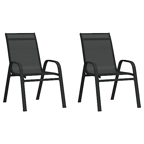 WDGJJFECNMUEHI gartenstuhl hochlehner stapelbar klappbarer stuhlStapelbare Gartenstühle 2 STK. Schwarz TextileneGeeignet für Gärten, Terrassen und Balkone WDGJJFECNMUEHI gartenstuhl hochlehner stapelbar klappbarer stuhlStapelbare Gartenstühle 2 STK. Schwarz TextileneGeeignet für Gärten, Terrassen und Balkone von WDGJJFECNMUEHI