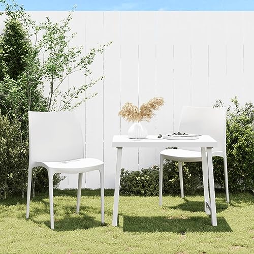 WDGJJFECNMUEHI hängesessel Gestell Balcony furnitureGartenstühle 2 STK. Weiß 50x46x80 cm PolypropylenGeeignet für Gärten, Terrassen und Balkone WDGJJFECNMUEHI hängesessel Gestell Balcony furnitureGartenstühle 2 STK. Weiß 50x46x80 cm PolypropylenGeeignet für Gärten, Terrassen und Balkone von WDGJJFECNMUEHI