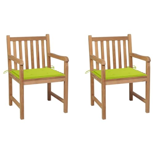 WDGJJFECNMUEHI hängesessel Gestell Balcony furnitureGartenstühle 2 STK. mit Hellgrünen Kissen Massivholz Teak Geeignet für Gärten, Terrassen und Balkone WDGJJFECNMUEHI hängesessel Gestell Balcony furnitureGartenstühle 2 STK. mit Hellgrünen Kissen Massivholz Teak Geeignet für Gärten, Terrassen und Balkone von WDGJJFECNMUEHI