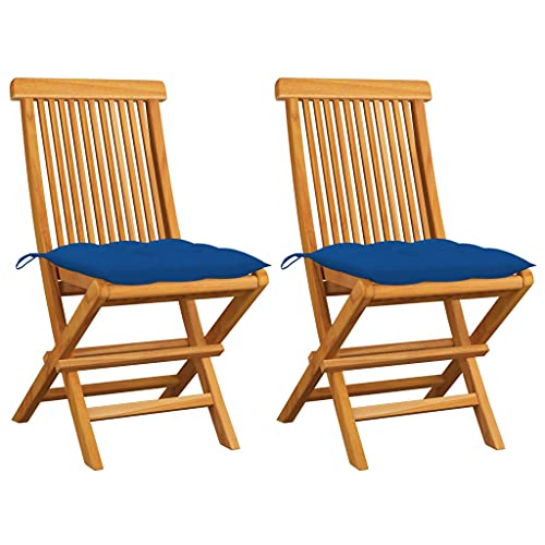 WDGJJFECNMUEHI hängesessel Gestell Balcony furnitureGartenstühle mit Blauen Kissen 2 STK. Massivholz TeakGeeignet für Gärten, Terrassen und Balkone WDGJJFECNMUEHI hängesessel Gestell Balcony furnitureGartenstühle mit Blauen Kissen 2 STK. Massivholz TeakGeeignet für Gärten, Terrassen und Balkone von WDGJJFECNMUEHI