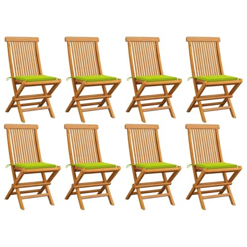 WDGJJFECNMUEHI hängesessel Gestell Balcony furnitureGartenstühle mit Hellgrünen Kissen 8 STK. Massivholz Teak Geeignet für Gärten, Terrassen und Balkone WDGJJFECNMUEHI hängesessel Gestell Balcony furnitureGartenstühle mit Hellgrünen Kissen 8 STK. Massivholz Teak Geeignet für Gärten, Terrassen und Balkone von WDGJJFECNMUEHI