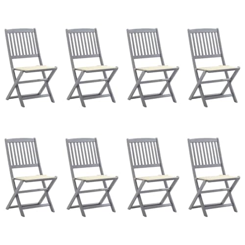 WDGJJFECNMUEHI hängesessel Gestell Balcony furnitureKlappbare Gartenstühle 8 STK. mit Kissen Massivholz AkazieGeeignet für Gärten, Terrassen und Balkone WDGJJFECNMUEHI hängesessel Gestell Balcony furnitureKlappbare Gartenstühle 8 STK. mit Kissen Massivholz AkazieGeeignet für Gärten, Terrassen und Balkone von WDGJJFECNMUEHI