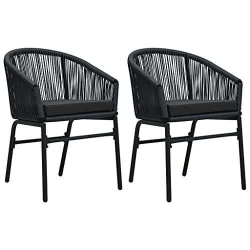 WDGJJFECNMUEHI hängesessel mit Gestell hängesessel ohne gestellGartenstühle 2 STK. Schwarz PE-RattanGeeignet für Gärten, Terrassen und Balkone WDGJJFECNMUEHI hängesessel mit Gestell hängesessel ohne gestellGartenstühle 2 STK. Schwarz PE-RattanGeeignet für Gärten, Terrassen und Balkone von WDGJJFECNMUEHI