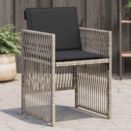 WDGJJFECNMUEHI hochlehner Garten klappstuhl Stuhl klappbar Garten stühleGartenstühle mit Kissen 4 STK. Hellgrau Poly RattanGeeignet für Gärten, Terrassen und Balkone WDGJJFECNMUEHI hochlehner Garten klappstuhl Stuhl klappbar Garten stühleGartenstühle mit Kissen 4 STK. Hellgrau Poly RattanGeeignet für Gärten, Terrassen und Balkone von WDGJJFECNMUEHI