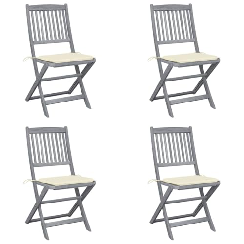 WDGJJFECNMUEHI hochlehner Garten klappstuhl Stuhl klappbar Garten stühleKlappbare Gartenstühle 4 STK. mit Kissen Massivholz AkazieGeeignet für Gärten, Terrassen und Balkone WDGJJFECNMUEHI hochlehner Garten klappstuhl Stuhl klappbar Garten stühleKlappbare Gartenstühle 4 STK. mit Kissen Massivholz AkazieGeeignet für Gärten, Terrassen und Balkone von WDGJJFECNMUEHI