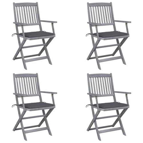 WDGJJFECNMUEHI hochlehner Garten klappstuhl Stuhl klappbar Garten stühleKlappbare Gartenstühle 4 STK. mit Sitzkissen Massivholz AkazieGeeignet für Gärten, Terrassen und Balkone WDGJJFECNMUEHI hochlehner Garten klappstuhl Stuhl klappbar Garten stühleKlappbare Gartenstühle 4 STK. mit Sitzkissen Massivholz AkazieGeeignet für Gärten, Terrassen und Balkone von WDGJJFECNMUEHI