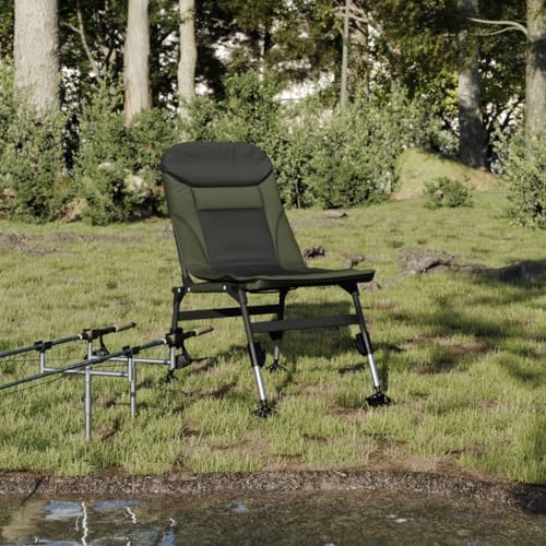 WDGJJFECNMUEHI hochlehner campingstuhl klappstuhl weißAngelstuhl mit Verstellbaren Schlammbeinen Klappbar GrünGeeignet für Gärten, Terrassen und Balkone von WDGJJFECNMUEHI