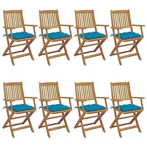 WDGJJFECNMUEHI hochlehner gartenstuhl gartenstühle hochlehnerKlappbare Gartenstühle 8 STK. mit Kissen Massivholz AkazieGeeignet für Gärten, Terrassen und Balkone WDGJJFECNMUEHI hochlehner gartenstuhl gartenstühle hochlehnerKlappbare Gartenstühle 8 STK. mit Kissen Massivholz AkazieGeeignet für Gärten, Terrassen und Balkone von WDGJJFECNMUEHI