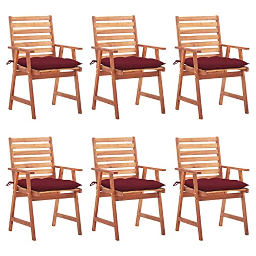 WDGJJFECNMUEHI klappsessel Outdoor klappstühle gartenGarten-Essstühle 6 STK. mit Kissen Massivholz Akazie Geeignet für Gärten, Terrassen und Balkone WDGJJFECNMUEHI klappsessel Outdoor klappstühle gartenGarten-Essstühle 6 STK. mit Kissen Massivholz Akazie Geeignet für Gärten, Terrassen und Balkone von WDGJJFECNMUEHI