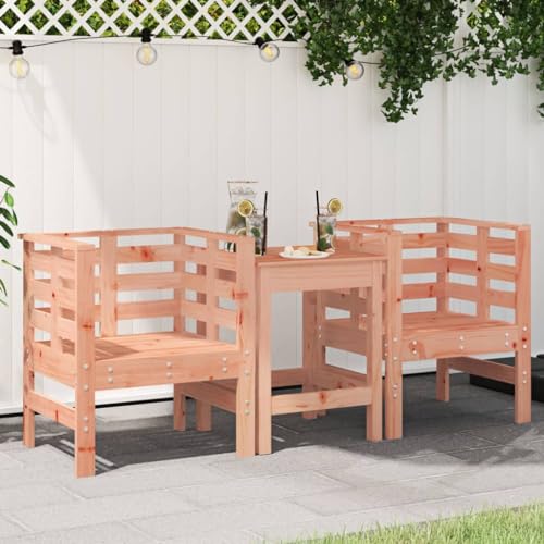 WDGJJFECNMUEHI klappstuhl Holz gartenstuhl metallGartenstühle 2 STK. 61,5x53x71 cm Massivholz DouglasieGeeignet für Gärten, Terrassen und Balkone von WDGJJFECNMUEHI