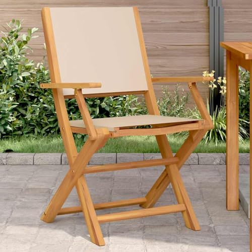 WDGJJFECNMUEHI klappstuhl Outdoor terassenstuhl außenGartenstühle 2 STK. Beige Massivholz Akazie & StoffGeeignet für Gärten, Terrassen und Balkone WDGJJFECNMUEHI klappstuhl Outdoor terassenstuhl außenGartenstühle 2 STK. Beige Massivholz Akazie & StoffGeeignet für Gärten, Terrassen und Balkone von WDGJJFECNMUEHI