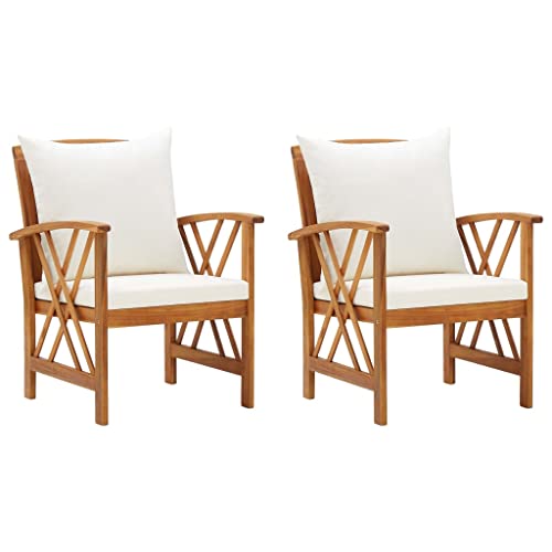WDGJJFECNMUEHI klappstuhl Outdoor terassenstuhl außenGartenstühle mit Kissen 2 STK. Akazie MassivholzGeeignet für Gärten, Terrassen und Balkone WDGJJFECNMUEHI klappstuhl Outdoor terassenstuhl außenGartenstühle mit Kissen 2 STK. Akazie MassivholzGeeignet für Gärten, Terrassen und Balkone von WDGJJFECNMUEHI