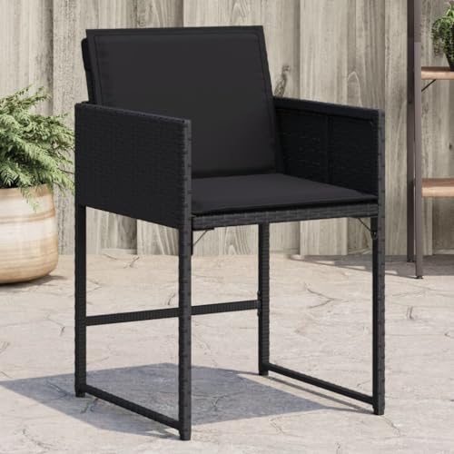 WDGJJFECNMUEHI terassenstuhl stapelstuhl outdoorGartenstühle mit Kissen 4 STK. Schwarz Poly RattanGeeignet für Gärten, Terrassen und Balkone WDGJJFECNMUEHI terassenstuhl stapelstuhl outdoorGartenstühle mit Kissen 4 STK. Schwarz Poly RattanGeeignet für Gärten, Terrassen und Balkone von WDGJJFECNMUEHI