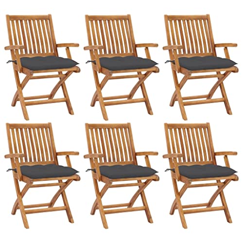 WDGJJFECNMUEHI terassenstuhl stapelstuhl outdoorKlappbare Gartenstühle mit Kissen 6 STK. Massivholz TeakGeeignet für Gärten, Terrassen und Balkone WDGJJFECNMUEHI terassenstuhl stapelstuhl outdoorKlappbare Gartenstühle mit Kissen 6 STK. Massivholz TeakGeeignet für Gärten, Terrassen und Balkone von WDGJJFECNMUEHI