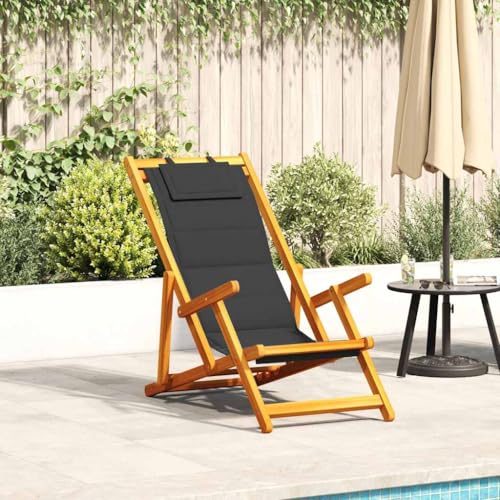 WDGJJFECNMUEHI terassenstuhl stapelstuhl outdoorStrandstuhl mit Armlehnen Klappbar Schwarz Akazie TextileneGeeignet für Gärten, Terrassen und Balkone WDGJJFECNMUEHI terassenstuhl stapelstuhl outdoorStrandstuhl mit Armlehnen Klappbar Schwarz Akazie TextileneGeeignet für Gärten, Terrassen und Balkone von WDGJJFECNMUEHI