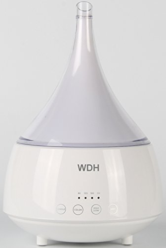 Aktobis Aroma Diffuser, Duftlampe WDH-AD31, Ultraschall-Prinzip, 7 LED Farben, Inkl. Orangenöl, Aromaleistung bis 30 ml/h von WDH