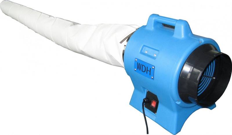 WDH Fangsack Staubfangsack Filterklasse M Durchmesser/Querschnitt 20 cm, für Kunststoffgebläse WDH-AP11 oder Industrie-Luftreiniger WDH-AF500B, 94 l, (2-tlg), Durchmesser 20 cm von WDH