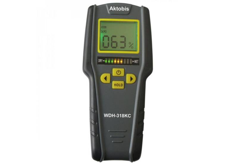 WDH Feuchtigkeitsmesser Materialfeuchte WDH-318KC, (1x Materialfeuchte Meßgerät), Auto-Kalibrierung von WDH