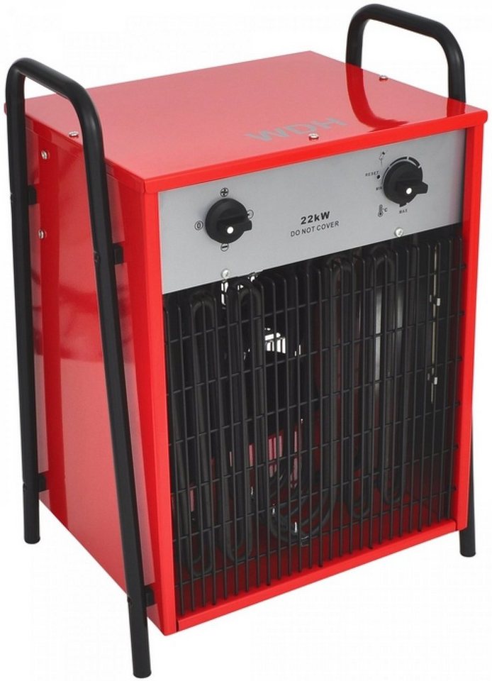 WDH Heißluftgebläse Elektroheizer WDH-IFH20 (20kW), bis max. 40 °C, (1-tlg), Mit integriertem Gebläse und 3 aus wählbaren Heizstärken von WDH