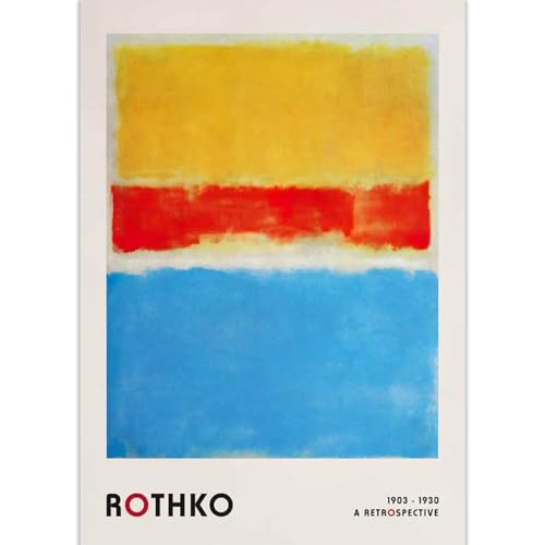 WDHBI HEKA Berühmte Mark Rothko Wandkunst Mark Rothko Poster Bunte Graffiti-Drucke Moderner Stil Leinwandmalerei Für Heimdekoration Bild 45x65cmx1 Ungerahmt WDHBI HEKA Berühmte Mark Rothko Wandkunst Mark Rothko Poster Bunte Graffiti-Drucke Moderner Stil Leinwandmalerei Für Heimdekoration Bild 45x65cmx1 Ungerahmt von WDHBI HEKA