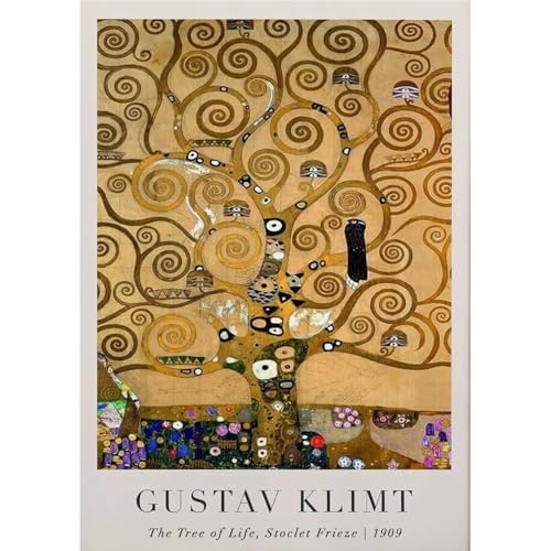 WDHBI HEKA Gustav Klimt Wandkunst Gustav Klimt Ausstellung Leinwand Malerei Baum des Lebens Drucke Moderner Stil Poster für Heimdekoration Bild 45x65cmx1 ungerahmt WDHBI HEKA Gustav Klimt Wandkunst Gustav Klimt Ausstellung Leinwand Malerei Baum des Lebens Drucke Moderner Stil Poster für Heimdekoration Bild 45x65cmx1 ungerahmt von WDHBI HEKA