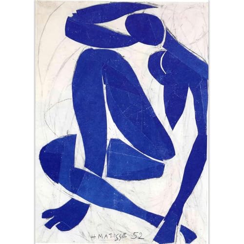 WDHBI HEKA Henri Matisse Wandkunst Henri Matisse Leinwand Malerei Blau Akt Drucke Moderner Stil Henri Matisse Poster Für Wohnkultur Bild 30x40cmx1 Ungerahmt von WDHBI HEKA