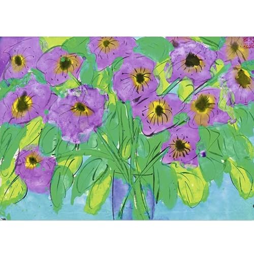 WDHBI HEKA Walasse Ting Wandkunst Lila Blumen Poster Walasse Ting Drucke Moderner Stil Bunte Leinwand Malerei Für Zuhause Dekoration Bild 45x65cm Ungerahmt WDHBI HEKA Walasse Ting Wandkunst Lila Blumen Poster Walasse Ting Drucke Moderner Stil Bunte Leinwand Malerei Für Zuhause Dekoration Bild 45x65cm Ungerahmt von WDHBI HEKA