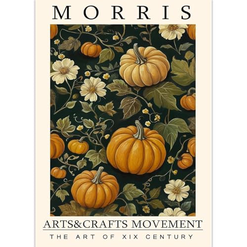 WDHBI HEKA William Morris Wandkunst William Morris Leinwand Malerei Kürbisse Und Blumen Drucke Moderne Stil Poster Für Home Decor Bild 45x65cmx1 Ungerahmt WDHBI HEKA William Morris Wandkunst William Morris Leinwand Malerei Kürbisse Und Blumen Drucke Moderne Stil Poster Für Home Decor Bild 45x65cmx1 Ungerahmt von WDHBI HEKA