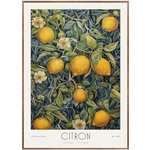 WDHBI HEKA William Morris Wandkunst William Morris Leinwand Malerei William Morris Drucke Moderner Stil Zitrone Poster für Home Decor Bild 30x40cmx1 ungerahmt von WDHBI HEKA