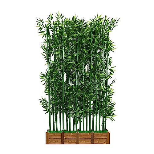 Bambus Kunstpflanze Kunstbaum Künstliche Bambusstiele mit Blättern, Werbung Landschaftsbau-Ornamente für Eingangsdekoration / Raumteiler / Sichtschutz, 1m/1,5m/1,8m Hoch Pflanzenbildschirm ( Color : 5 von WDJBPSH