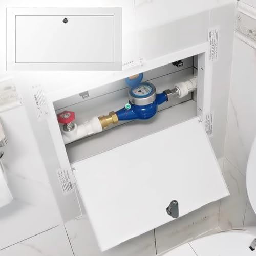 Revisionsklappe Trockenbau Abdeckplatte für Sanitäranlagen für Trockenbau, Decken & Wände Inspektionsabdeckplatte, Abschließbar Universal-Revisionslochabdeckung(45x50cm) von WDJBPSH