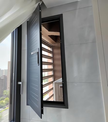 Revisionsklappe Trockenbau Anpassbare Zugangstür für Lüftungsanlage mit Schloss, Bündig Montierter Metall-Kontrolldeckel für Versteckte Außeneinheit(W40xH145cm/15.7x57.1in) von WDJBPSH