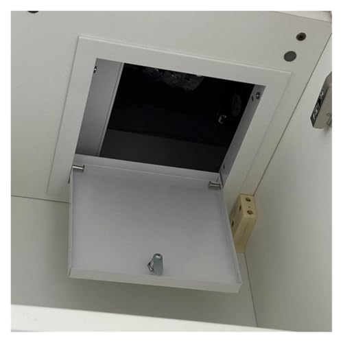Revisionsklappe Trockenbau Deckenzugangstür Aus Metall mit Schloss, Elektroinstallation Inspektionsklappe für Hotel/Wohnungen, Unterputz Wandlochabdeckung(20.3x45cm/8x17.7in) von WDJBPSH