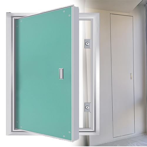 Revisionsklappe Trockenbau Große Zugangsblende für Gipskarton, Lackierbare Klempner-Inspektionsklappe/Wartungstür mit Griff, Bündig Montierte Abdeckplatte(W24xH40in/610mmx1016mm) von WDJBPSH