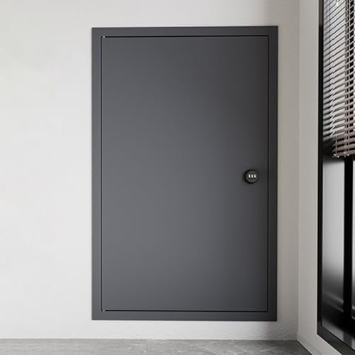 Revisionsklappe Trockenbau Isolierte Dachboden-Zugangstür aus Aluminium mit Zahlenschloss, kundenspezifische verdeckte Wartungstüren für Außengeräte der Klimaanlage/Wasserversorgung HVAC(Drak Gray,WxH Revisionsklappe Trockenbau Isolierte Dachboden-Zugangstür aus Aluminium mit Zahlenschloss, kundenspezifische verdeckte Wartungstüren für Außengeräte der Klimaanlage/Wasserversorgung HVAC(Drak Gray,WxH von WDJBPSH