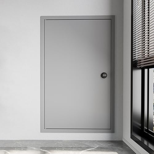 Revisionsklappe Trockenbau Isolierte Dachboden-Zugangstür aus Aluminium mit Zahlenschloss, kundenspezifische verdeckte Wartungstüren für Außengeräte der Klimaanlage/Wasserversorgung HVAC(Light Gray,Wx Revisionsklappe Trockenbau Isolierte Dachboden-Zugangstür aus Aluminium mit Zahlenschloss, kundenspezifische verdeckte Wartungstüren für Außengeräte der Klimaanlage/Wasserversorgung HVAC(Light Gray,Wx von WDJBPSH
