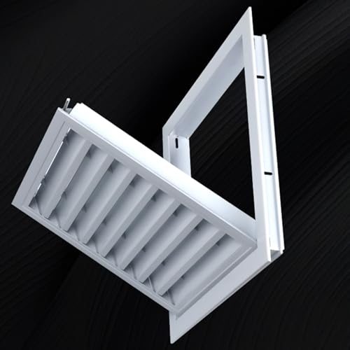 Revisionsklappe Trockenbau Lüftungsgitter-Abluftdurchlass für den Dachboden, mit Filter und Schnellverschluss, Bündig für Wand/Decke/Trockenbau(W8xH14in/20.3x35.6cm) von WDJBPSH