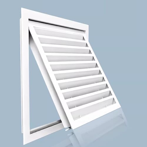 Revisionsklappe Trockenbau Lüftungslamellen-Einstieg mit Gitterabdeckung, Decken-Inspektionsklappe Gitter Wandpanel für Büro Zuhause Trockenbau, Aluminium Zugangstür(W64xH64cm/25.2x25.2in) von WDJBPSH