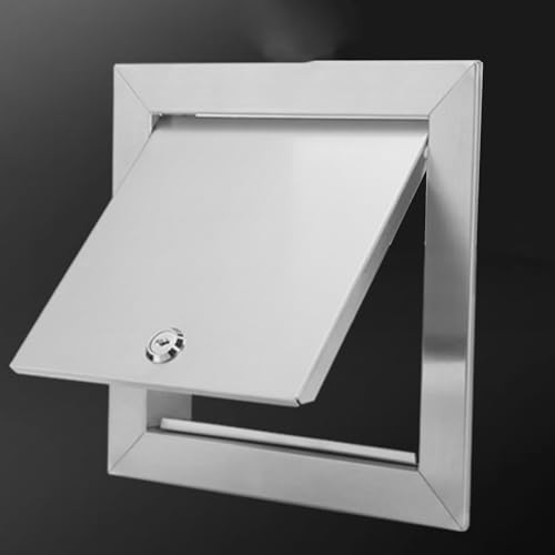Revisionsklappe Trockenbau Technik-Zugangstür mit Einbau, Verriegelbare Wandabdeckplatte für Elektroinstallation & Sanitär, Versteckte Kontrolltüren aus Edelstahl 304(9.8x14in/25x35.5cm) von WDJBPSH