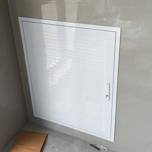 Revisionsklappe Trockenbau Verschließbare Aluminium-Revisionsklappe für Klimaanlage, Balkon, Technikschacht für Zuhause, Büro, Hotel, Bündig Montierter Brandschutz-Deckel(40x85cm (16x34in)) von WDJBPSH