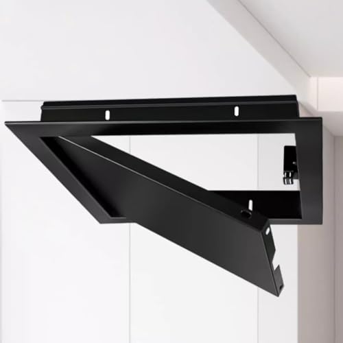Revisionsklappe Trockenbau Wartungszugangstür für Trockenbaudecke/Wand, Schwarz Verdecktes Sanitärzugangspaneel für Küche, Bad, Dachboden, Büro, Wasserdicht Inspektionsklappe(35.5x35cm) von WDJBPSH