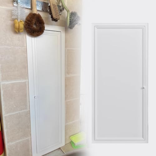 Revisionsklappe Trockenbau Weiße Revisionsklappe Küche Reparaturöffnungsabdeckung/Revisionsklappe mit Abschließbarem Griff für Decke, Wand und Trockenbau(W6xH21in/15.2x53.3cm) von WDJBPSH