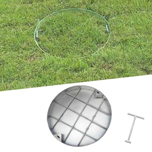 Versenkter Schachtdeckel und Rahmen Eingebautes Verstecktes Metall Abwasserdeckel, Rundes Schachtdeckel mit Sockel für Verschiedene Straßen, Hochfeste Kellergaragen Inspektionsdeckel(25.4cm/10.0in) von WDJBPSH