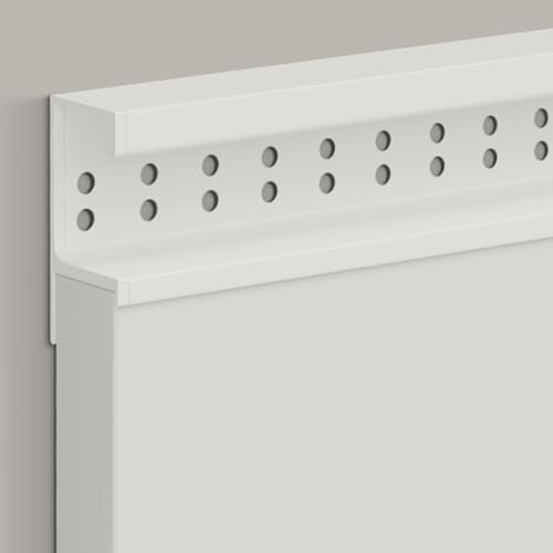 WDJBPSH Möbelgriffe versteckter G-Type Belüftete Griffleisten für Schränke – Vollständige Schubladengriffe, Versenkte Aluminiumgriffe für Küche Schlafzimmer(White,750 mm) von WDJBPSH