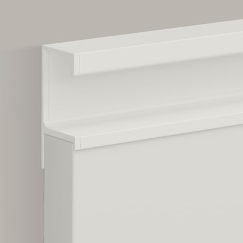 WDJBPSH Möbelgriffe versteckter Moderne Griffleisten für Schränke Dekor Küche Büro Schlafzimmer, G-Profil Integrierte Fingerleisten Schrankgriffe, Individuell Schneidbar(White,2000 mm/78.7 in) von WDJBPSH