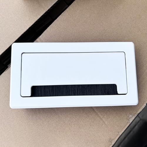 schreibtisch kabeldurchführung 60 50 40 30 20 cm Länge Kabeldurchführung für Schreibtisch, Kabelmanagement für Computertische – Sorgen Sie für Ordnung Am Arbeitsplatz(White,30x9cm/11.8x3.5in) von WDJBPSH