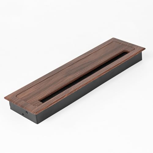 schreibtisch kabeldurchführung Alu Kabeldurchführung 20/30cm Breite Abdeckung mit Holzoptik für Büro, Konferenzraum, Schreibtisch & TV Möbel(#2,30x9cm/11.8x3.5in) von WDJBPSH