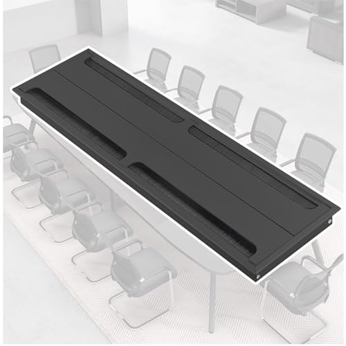 schreibtisch kabeldurchführung Büro Schreibtisch Kabelabdeckung mit Staubschutzbürsten - Kabelloch Organisation für Elektronikhandel/Verkaufstheke, Verstecken Kabel Ordnungshalter(7.9x5.7in/20x14.5cm) von WDJBPSH