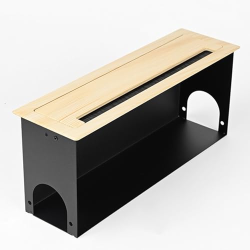 schreibtisch kabeldurchführung Einbettbare Pinsel-Grommet-Box für Bürotische, Dekorative Drahtdurchgangs-Grommets Zum Verstecken von Kabeln und Netzteilen(Style 3) von WDJBPSH